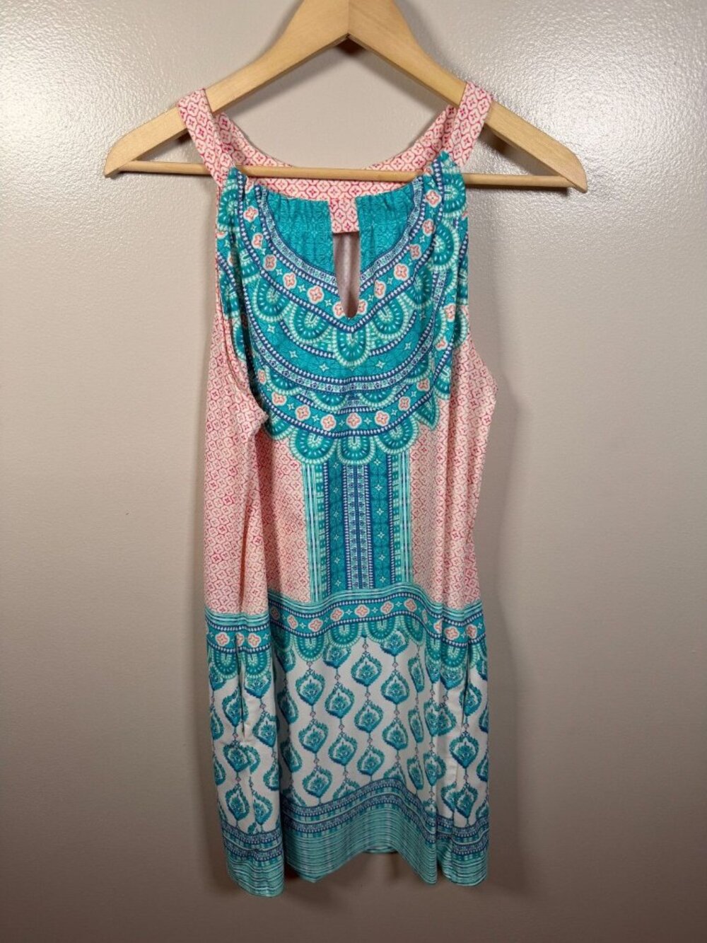 Cabana Life Shift Dress Cover Up Size Large Santorini Summer Travel Beach Cruise